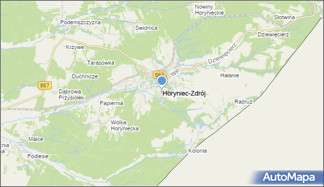 mapa Osiedle Sobieskiego, Osiedle Sobieskiego na mapie Targeo